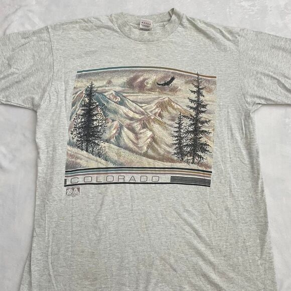 Fruit of the Loom Other - Vintage Colorado Graphic Tee Men's L 90s VTG Mountains Outdoors Oversized Unique